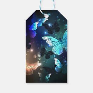 Fluttering Night Butterfly Gift Tags