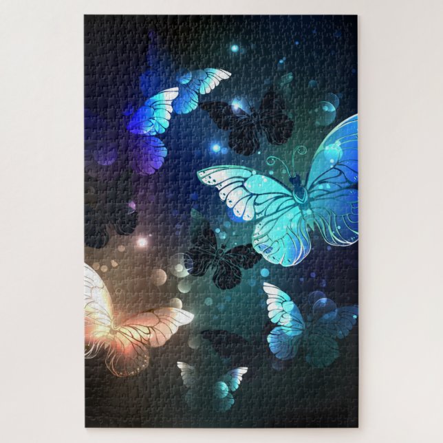 Fluttering Night Butterfly Jigsaw Puzzle (Vertical)
