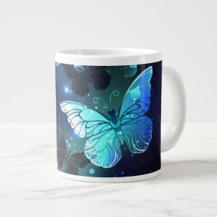 Fluttering Night Butterfly Large Coffee Mug