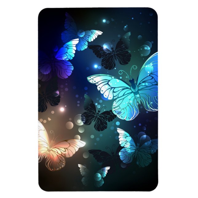 Fluttering Night Butterfly Magnet (Vertical)