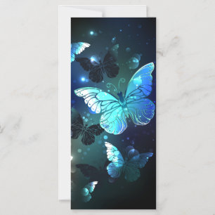 Fluttering Night Butterfly Magnetic Invitation