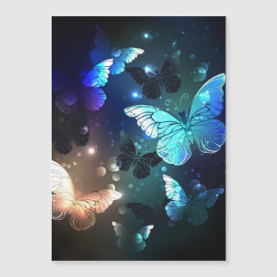 Fluttering Night Butterfly Magnetic Invitation