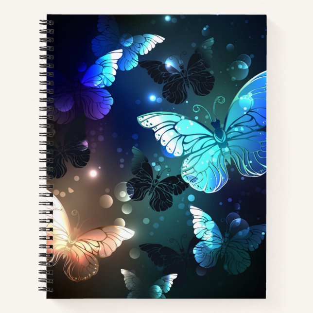 Fluttering Night Butterfly Notebook (Front)