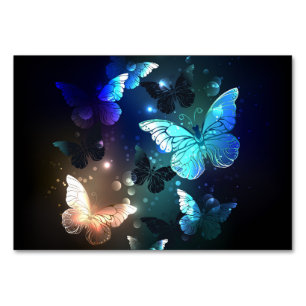 Fluttering Night Butterfly Table Number