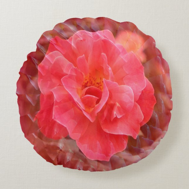 Fluttering Petals..... Round Pillow (Front)