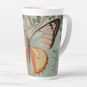 Fluttering Resilience Personalised Latte Mug