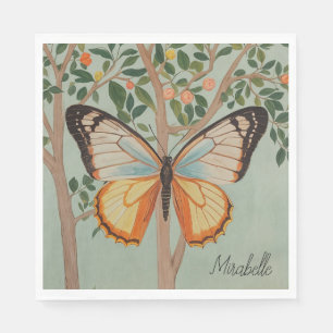 Fluttering Resilience Personalised Napkin