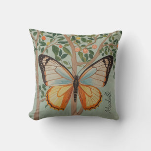 Fluttering Resilience Personalised Throw Pillow
