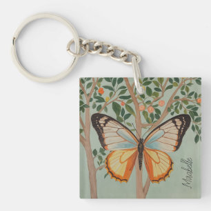 Fluttering Resilience Personalized  Keychain