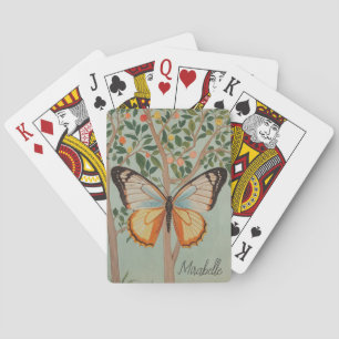 Fluttering Resilience Personalized Playing Cards