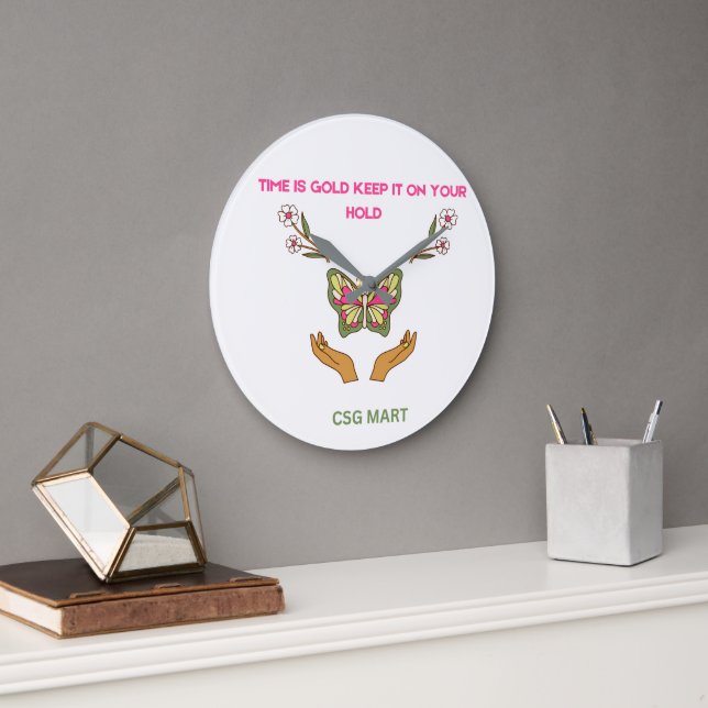 "Fluttering Timepiece" Large Clock (Office)
