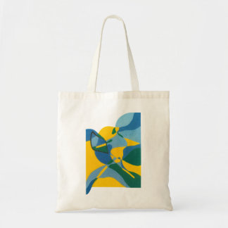 Flux bleu Abstrait Fourre-tout - Sac Artistique mi