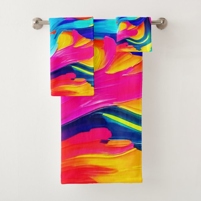 Flux de couleurs Abstrait dynamique (En situation)