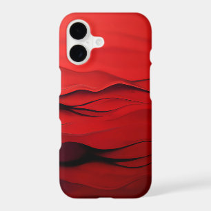 Flux Écarlate – Vagues Abstraites Rouges de Mouvem