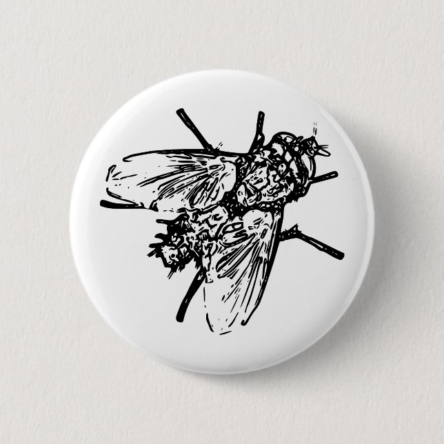 Fly 2 Inch Round Button (Front)
