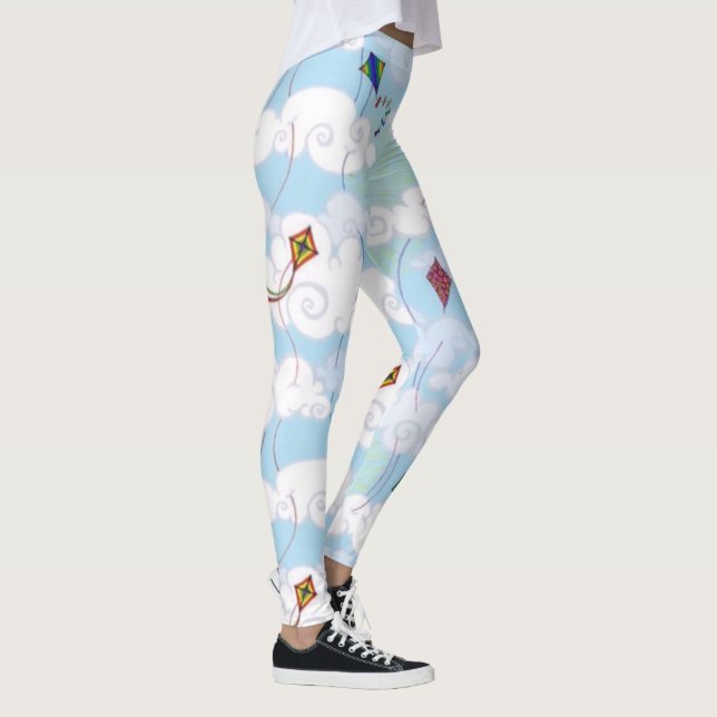 Fly A Kite Design Leggings (Right)