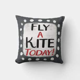 Fly A Kite Today Throw Pillow