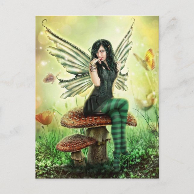 Fly agaric Fairy Postcard (Front)