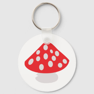 fly agaric icon keychain