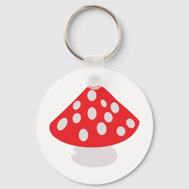 fly agaric icon keychain (Front)