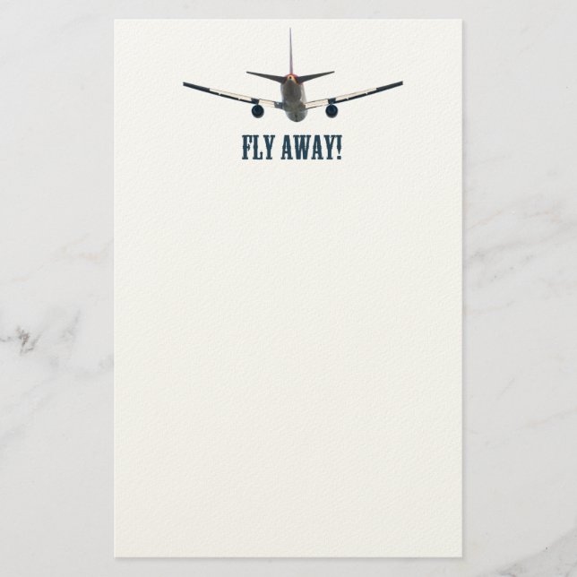 Fly away airplane stationery (Front)