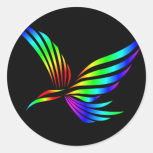 Fly Away Classic Round Sticker