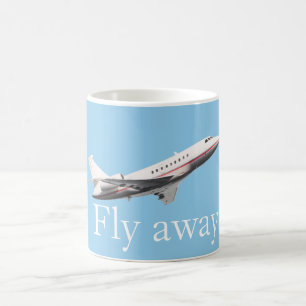 Fly away coffee mug