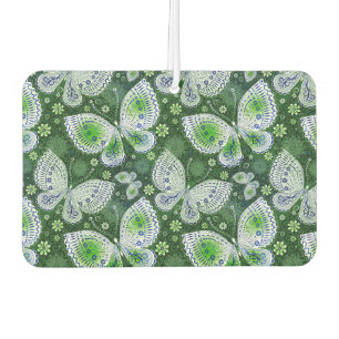 Fly Away Paisley Butterfly Print Green  Air Freshener