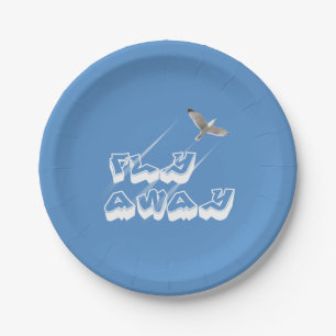 Fly away paper plate