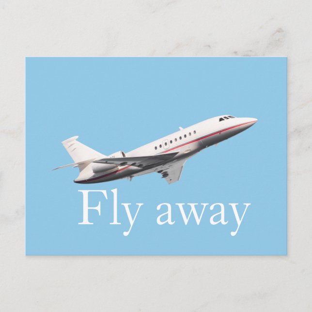 Fly away postcard (Front)