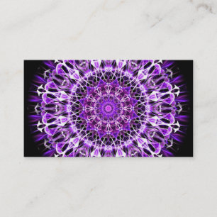 Fly Away Purple Kaleidoscope Business Card