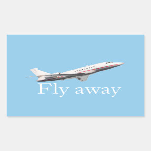 Fly away sticker
