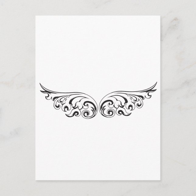 Fly away with these wings postcard (Front)