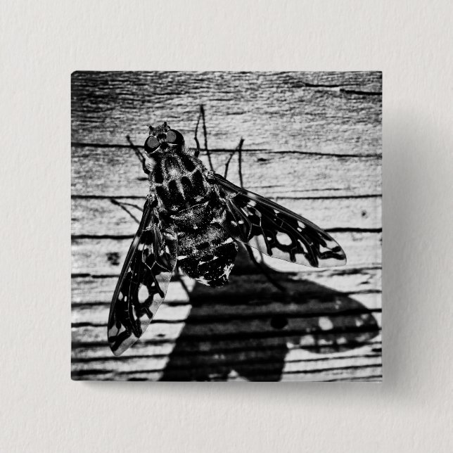 fly back 2 inch square button (Front)