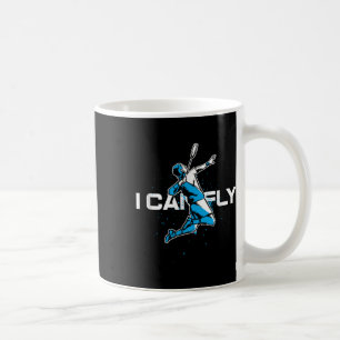 Fly Badminton Player Shuttle Trainer Racket Sports Coffee Mug