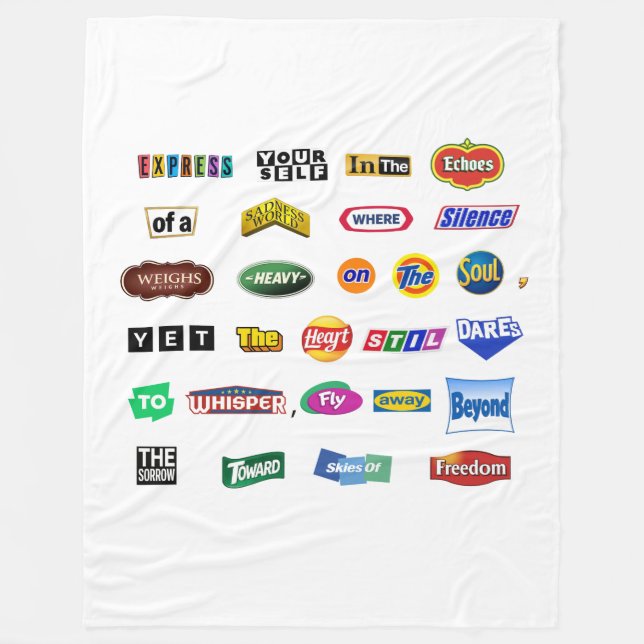 Fly Beyond Sorrow Fleece Blanket (Front)