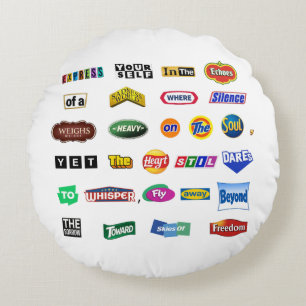 Fly Beyond Sorrow Round Pillow