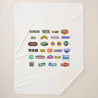 Fly Beyond Sorrow Sherpa Blanket