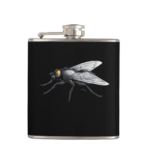 Fly Buddy giant fly black wrapped flask