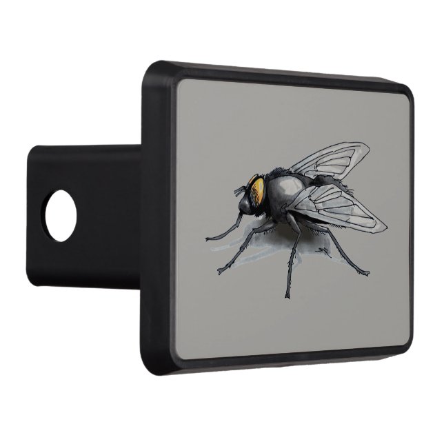 Fly Buddy giant fly grey hitch cover receiver (Right)