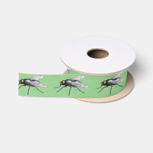 Fly Buddy green ribbon spool Satin Ribbon