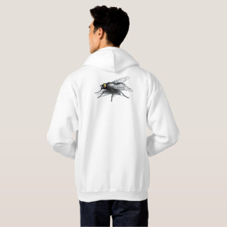 Fly Buddy men white hoodie back