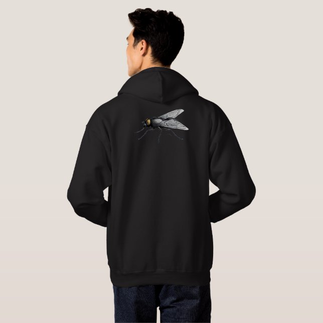 Fly Buddy sweat - shirt à capuche noir (Dos entier)