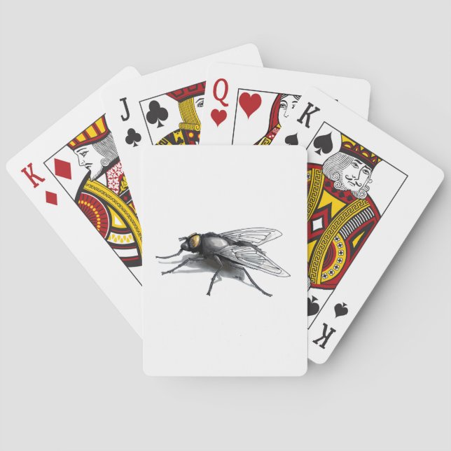 Fly Buddy white playing cards (Back)
