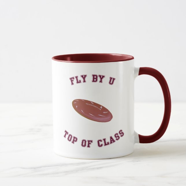 Fly By U Frisbee Mug (Right)
