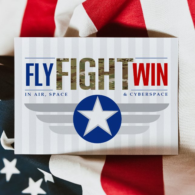Fly Fight Win Air Force Basic Military Training  Card (Creator Uploaded)