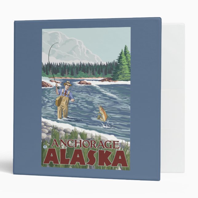 Fly Fisherman - Anchorage, Alaska Binder (Front/Inside)