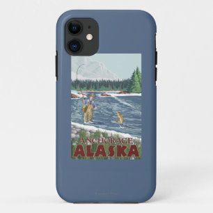 Fly Fisherman - Anchorage, Alaska iPhone 11 Case