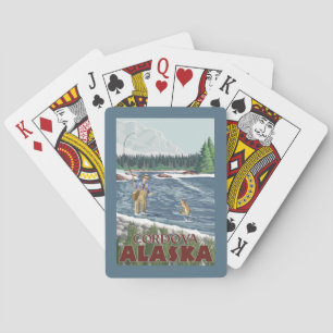 Fly Fisherman - Cordova, Alaska Playing Cards