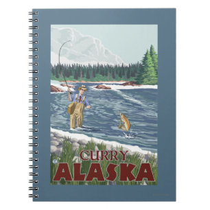 Fly Fisherman - Curry, Alaska Notebook
